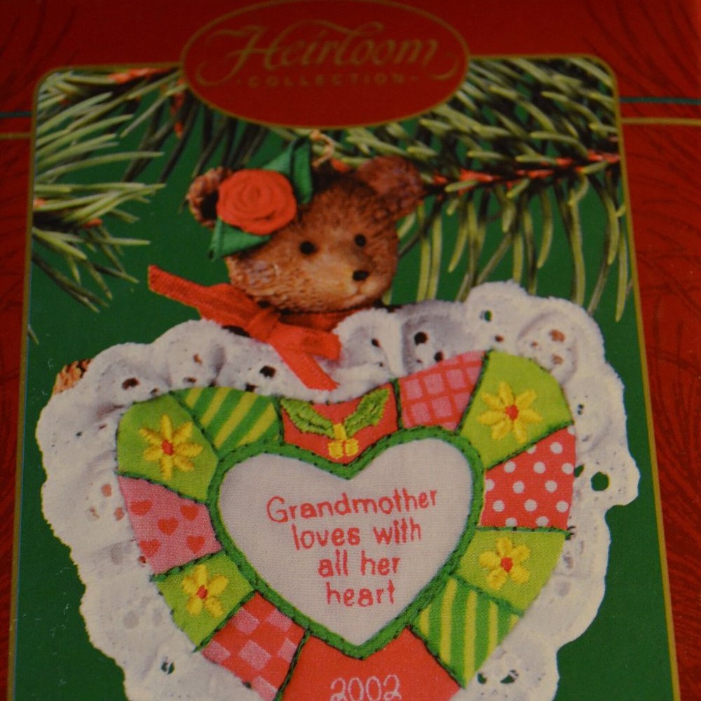 Vintage Heirloom Collection Carlton Cards Grandmother Ornament 2002